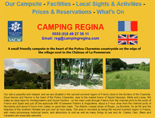Tablet Screenshot of campingregina.com